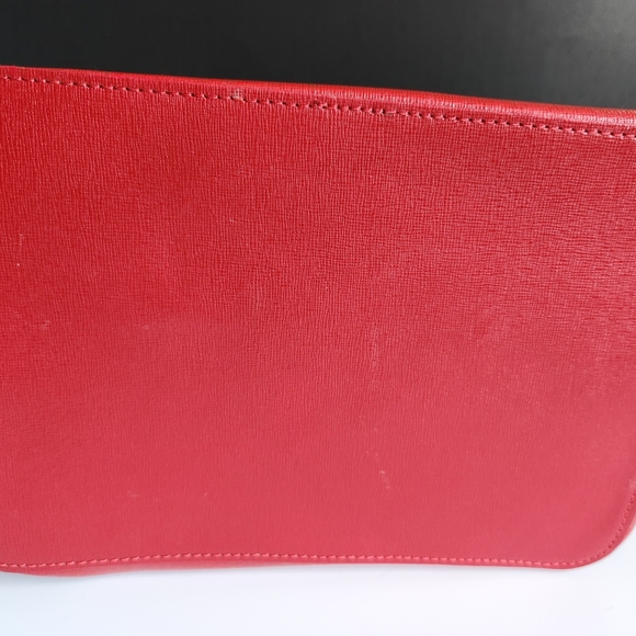 Borse in Pelle NWOT Bucket Bag Purse Red - Picture 10 of 12